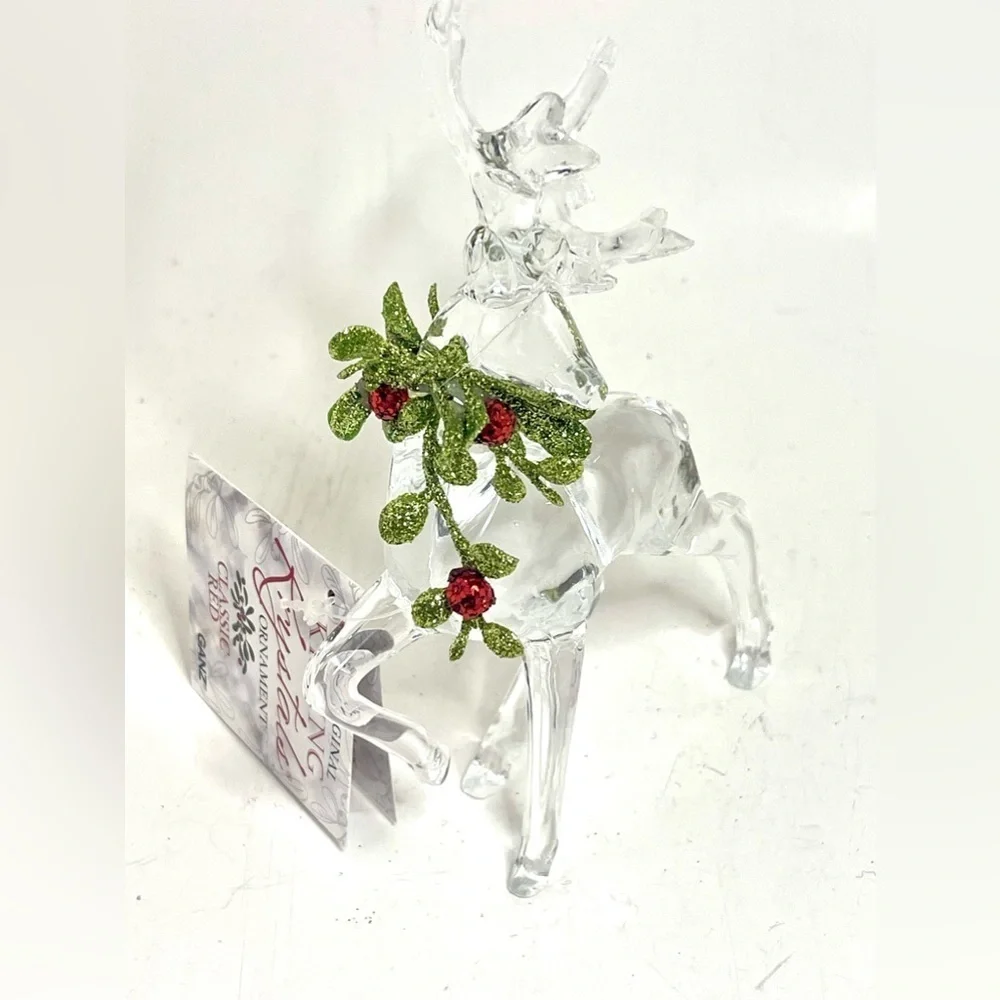 Ganz Kissing Krystals Krystal Mistletoe Reindeer - Picture 4 of 5